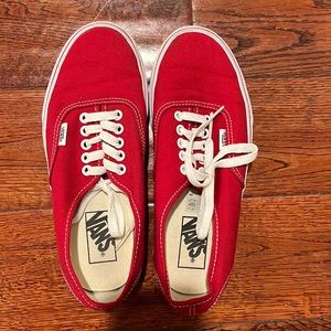 authentic red vans